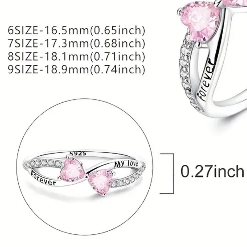 925 Eternal Love Ring-NEW - Picture 5 of 5